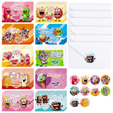 40 Pack Scratch-Off Valentine Jokes Cards For Kids With Envelopes Stickers Snack Valentine'S Day Exchange Cards Jokes For School Classroom Chocolate Donut Ice Cream Exchange Gift Games Party Favor