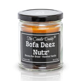 Bofa Deez Nutz- Funny- Banana Nut Bread N Hazelnut Vanilla- Scented Candle- Double Pour- 6 Ounce- 40 Hour Burn Time