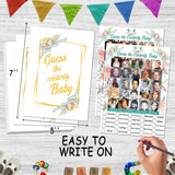 Baby Shower Games - Celebrity Baby Guessing Game For 40 Guests