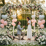 104 Pcs Artificial Hydrangea Flowers, Silk Hydrangea Artificial Flowers Heads With Stems, Full Hydrangea Flowers For Wedding Centerpieces, Home Garden Party Decor (Ivory)