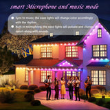 Permanent Outdoor Lights,Smart Rgb Outdoor Lights With Remote App Control,54Ft With 36 Led(5V) Ip67 Waterproof Outside L