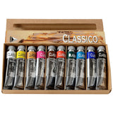 Maimeri Classico Fine Art Oil Paint Set, 10 x 20ml Assorted Colours, Ideal for Professional Artists