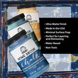 FolkArt Home Decor Ultra Matte Chalk Finish Acrylic Craft Paint Set Formulated for No-Prep Application, Designed for Beginners and Artists 8 Fl Oz (Pack of 12)