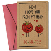 Valentines Day Card For Mom From Daughter, Son - Valentines Cards For Mom, Valentine'S Day Gifts For Mommy Mama - 5.3''X 8.0'' Cute Funny Romantic Greeting Card With Red Envelope