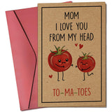 Valentines Day Card For Mom From Daughter, Son - Valentines Cards For Mom, Valentine'S Day Gifts For Mommy Mama - 5.3''X 8.0'' Cute Funny Romantic Greeting Card With Red Envelope