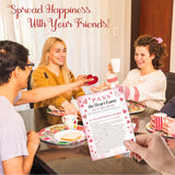 Valentine'S Day Pass The Heart Game, 2 Left Right Story & A Fluffy Heart, Valentine'S Day Party Games & Supplies - A02