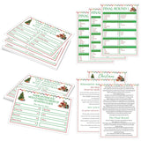 Christmas Friendly Family Feud Game, Feud Trivia Quiz, Baby Shower Game For Family Activity (12 Question Cards & 3 Final Round Cards) Christmas Games For Family Party Decorations Supplies-Sg6