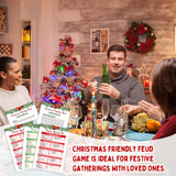 Friendly Feud Game - Christmas Family Party Game - Winter Adults Large Group Trivia Games & Activities (02)