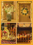 10FT 388 LED Flowing Fairy Lights Plug In Warm White Cluster Firecracker String Lights with 14 Modes Waterproof Christmas Tree Bedroom Garland Decor