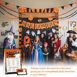What'S Your Halloween Name Game - Halloween Party Game Sign For Boys Girls - Family School Classroom Activities - 1 Standing Sign And 30 Stickers - Kids Autumn Party Supplies Decorations(02)