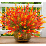 Artificial Plants Outdoor, 20 Pcs Fake Mums Flowers Uv Resistant Outdoor Plants, Artificial Fall Flowers Plastic Faux Plants Shrubs For Home Porch Garden Yard Window Box