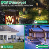8 Pack Upgraded Bright Solar Pathway Lights Bigger Size Waterproof Garden Landscape Lights