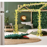 4Pcs Artificial Flowers Vine Spring Yellow Silk Flowers Garland Artificial Jasmine Vines For Decoration Fake Flower Vine Hanging Ivy For Home Indoor Outdoor Wall Party Wedding Arch
