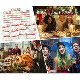 Christmas Feud - Hilarious Party Game Of Guessing Top Answers, Perfect For Adults, Families, And Classrooms - 15 Trivia Cards