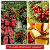 A Cheerful Giver - Welcome Wreath Mama Scented Glass Jar Candle (22oz) with Lid & True to Life Fragrance Made in USA