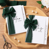 Dark Green Chiffon Ribbon For Flower Bouquet, 2" X21Yd Fabric Ribbon For Gift Wrapping, Handmade Frayed Ribbon For Wedding/Christmas Decorations