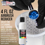 4-Ounce Airbrush Thinner Reducer And Extender Base For Acrylic Paints - Airbrush Paint Thinner, Reduces Viscosity, Improves Flow, Thins Acrylic Pouring Paint