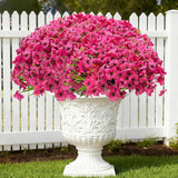16Pcs Outdoor Artificial Flowers Uv Resistant Fake Flowers Bulk Artificial Flowers For Decoration Faux Silk Flowers For Garden Porch Window Box Hanging Planter Decorating