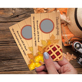 Thanksgiving Scratch Off Games, Thanksgiving Scratch Off Game Cards For Bridal Shower, Fall Festival Raffle Lottery Tickets Card, Set Of 50 (B04)