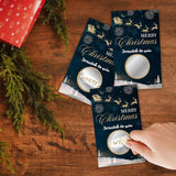 3.5"X2.1" Merry Christmas Scratch Cards - Christmas Eve Scratch To Win Game Cards - 40 Xmas Lottery Game For Xmas Parties,Family Gatherings,Increase The Game Atmosphere Prizes Activity - A02
