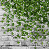 78-Ft 12 Pack Silk Artificial Ivy Vines Leaf Garland Plants Hanging Wedding Garland Fake Foliage Flowers Home Kitchen Garden Office Wedding Wall Decor