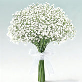 18Pcs Babys Breath Artificial Flowers Faux Gypsophila Stems, Real Touch Silk Fake White Babys Breath Flowers Artificial Bulk For Diy Wedding Table Centerpieces Home Party Decorations