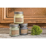 Mason Jar Candle, Naked, 8 Oz. - Unscented - 100% Soy Wax, No Lead, Kraft Label & Antiqued Pewter Lid, Hand Poured, Phthalate Free, Made From Midwest Grown Soybeans, All Natural Wicks