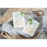 Palm Tree Beach, Wedding Bridal Shower Games Guest Quest, He Said She Said, Would She Rather, How Well Do You Know(Set Of 4 Fun Activities For 25 Guests)