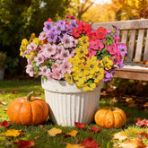 12 Bundles Artificial Flowers For Outdoor Indoor Garden Home Decoration,Uv Resistant Fake Silk Flowers With Faux Plastic Plants For Spring Summer Porch Patio Window Box Table Vase,Mix Six Colors