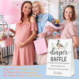 Baby Shower Game Set, 50 Diaper Raffle Tickets With 1 Standing Sign, Mallard Duck Gender Reveal Party Decorations Supplies - B75