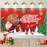 Christmas Banner, Large 72X45 Inch Backdrop For Christmas Decorations, Wall Banner For Xmas Holiday Kids Party Decorations