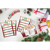 Christmas Friendly Feud Game, Friendly Feud Quiz, Baby Shower Game Cards For Adults, Family Activity, Feud Trivia Quiz, Games For Families Party Winter Party Supplies-Lp6