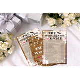 Bridal Shower Games, The Wedding Shoe Game Wedding Shower Game Card, Rustic Wood Boho Floral Romantic Engagement/Bachelorette Party Ideas Activities Supplies Decorations(30 Cards) - B09