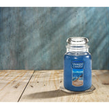 Yankee Candle Turquoise Sky Scented, Classic 22oz Large Jar Single Wick Candle, Over 110 Hours of Burn Time