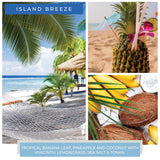 A Cheerful Giver - Island Breeze Scented Glass Jar Candle (24 oz) with Lid & True to Life Fragrance Made in USA