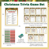 Fun Christmas Party Games Set, Pack 8 Different Christmas Games, Christmas Party Games For Family, Family Activities Game, Supplies For Xmas Party (Sdzhg04)
