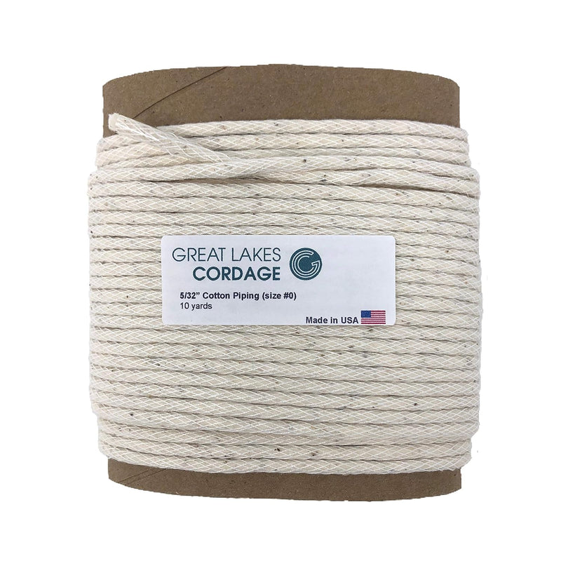 5/32" Cotton Piping Cord, Size 0 (10 Yds)