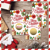 Christmas Party Scratch Off Game Cards, 50Pcs Merry Christmas Scratch To Win Cards, Ice Breaker Game For Families Friends Group Activity, Holiday Birthday Party Supplies(3.5X2.1 Inches)-A06