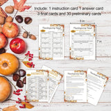 Thanksgiving Feud Quiz, Thanksgiving Trivia Games For Family, Fun Thanksgiving Feud Questions, Holiday Party Games, Thanksgiving Decorations(Gexzsc02)