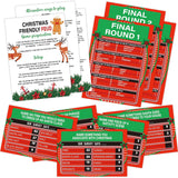 Christmas Friendly Feud Game, Friendly Feud Quiz, Baby Shower Game Cards For Adults, Family Activity, Feud Trivia Quiz, Games For Families Party Winter Party Supplies-Lp5
