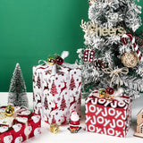 Christmas Wrapping Paper Rolls - Mini Roll - 17 Inches X 10 Feet Per Roll, Total Of 3 Rolls - Red And White