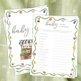 Locally Grown Baby Shower Game,Word Scramble Game Cards And Activities,Farmers Market Themed Party Decorations Supplies, 5”X7“ -25 Pcs -07