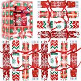 Christmas Party Favors No Snap Party Table Favor With Hats, Joke And Gifts Inside, Christmas Crackers With Gifts Xmas Holiday Dinner Tradition Party Supplies