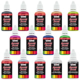 Airbrush Paint Set - 12 Color Pearlized With Reducer & Cleaner, Ready To Spray Air Brush Paint, 1-Ounce Water-Based Acrylic For Painting Metal, Plastic Models, Canvas, Wood