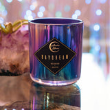 Auric Moon | Golden Oud + Juniper Scented Luxury Soy Coconut Candle For Women | Slow 70+ Hour Burn | Wood Crackling Wicks | 12 Oz Premium Glass | Hand-Poured In California