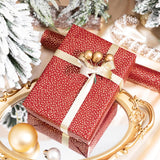 Red Dotty Wrapping Paper Roll, Sparkling Gold Irregular Dots In Red, Ideal For Birthday, Christmas, Valentine'S Day, For New Year Celebrations, Holiday Gift Wrapping, 17 Inches X 16.4 Feet