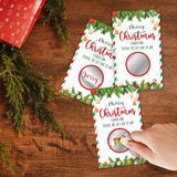 3.5"X2.1" Merry Christmas Scratch Cards - Scratch To Win Game Cards - 40 Christmas Lottery Game - For Xmas Parties,Family Gatherings,Increase The Game Atmosphere Prizes Activity - A01
