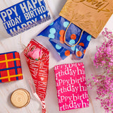 120 Count Happy Birthday Gift Tissue Paper - Assorted Pattern Wrapping Paper - 13.8 X 19.7 Inch - Classic, Unique - Mixed Color - Birthday Occasion