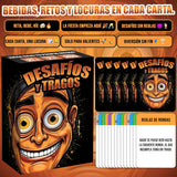 Desafíos Y Tragos – Juego De Cartas Para Adultos | Juegos De Mesa En Español Con Alcohol | Drinking Game Para Fiestas, Bachelorette, Parejas, Cumpleaños | Tragos Y Retos Latinos Divertidos