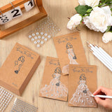 30 Sets Guess The Dress Bridal Shower Games For Guests Include 30 Wedding Shower Games Cards 30 Water Soluble Pencils With Rose Pearl Gem Stickers Fun Wedding Party Favor Supplies